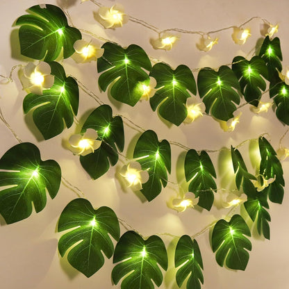 Artificial Large Palm Leaves Tree Plants 29in UV Resistant Greenery | Faux Tropical Monstera Turtle Leaf for Indoor Outdoor Home Garden Hawaiian Luau Jungle Beach Party Spring Summer Decoration