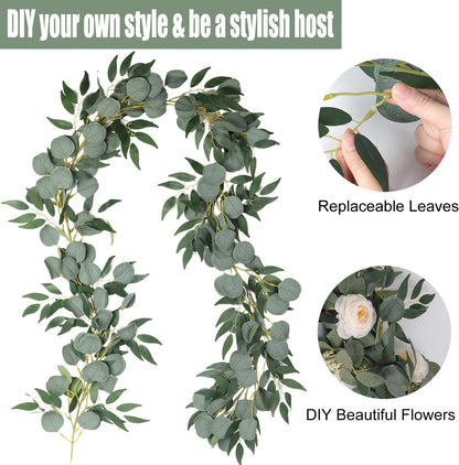 Artificial Large Palm Leaves Tree Plants 29in UV Resistant Greenery | Faux Tropical Monstera Turtle Leaf for Indoor Outdoor Home Garden Hawaiian Luau Jungle Beach Party Spring Summer Decoration