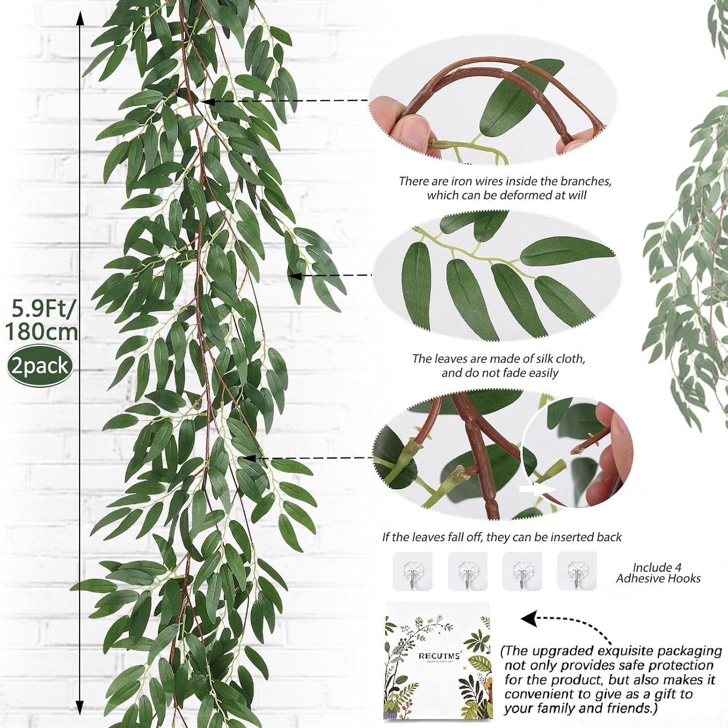 Artificial Large Palm Leaves Tree Plants 29in UV Resistant Greenery | Faux Tropical Monstera Turtle Leaf for Indoor Outdoor Home Garden Hawaiian Luau Jungle Beach Party Spring Summer Decoration