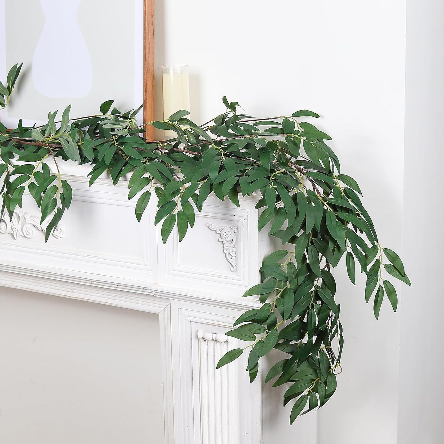 Artificial Large Palm Leaves Tree Plants 29in UV Resistant Greenery | Faux Tropical Monstera Turtle Leaf for Indoor Outdoor Home Garden Hawaiian Luau Jungle Beach Party Spring Summer Decoration