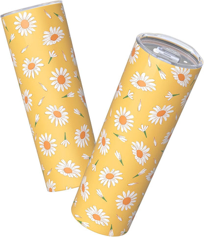 Lemon Gifts for Women, Lemon Tumbler 20oz Stainless Steel Insulated Cup Travel Mug Tumbler, Christmas Birthday Gifts for Women