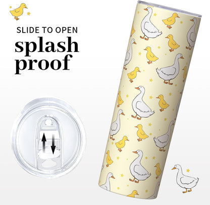 Lemon Gifts for Women, Lemon Tumbler 20oz Stainless Steel Insulated Cup Travel Mug Tumbler, Christmas Birthday Gifts for Women