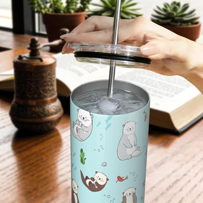 Lemon Gifts for Women, Lemon Tumbler 20oz Stainless Steel Insulated Cup Travel Mug Tumbler, Christmas Birthday Gifts for Women