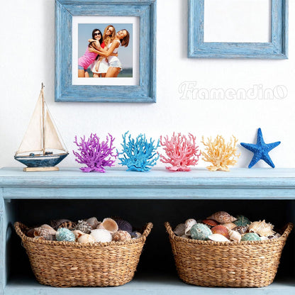 4 Pack Artificial Aquarium Coral Decor Plastic Faux Reef Decorative Cute Fish Tank Decorations