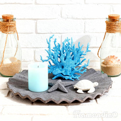 4 Pack Artificial Aquarium Coral Decor Plastic Faux Reef Decorative Cute Fish Tank Decorations