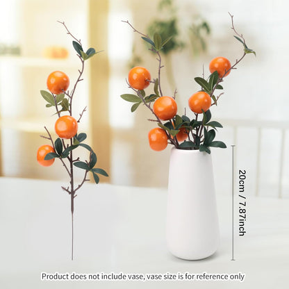 37.4 Inch Artificial Lemon Fruit Branches Fake Greenery Decoration for Home Garden Patio Flower Arrangement Photography Props 3pcs