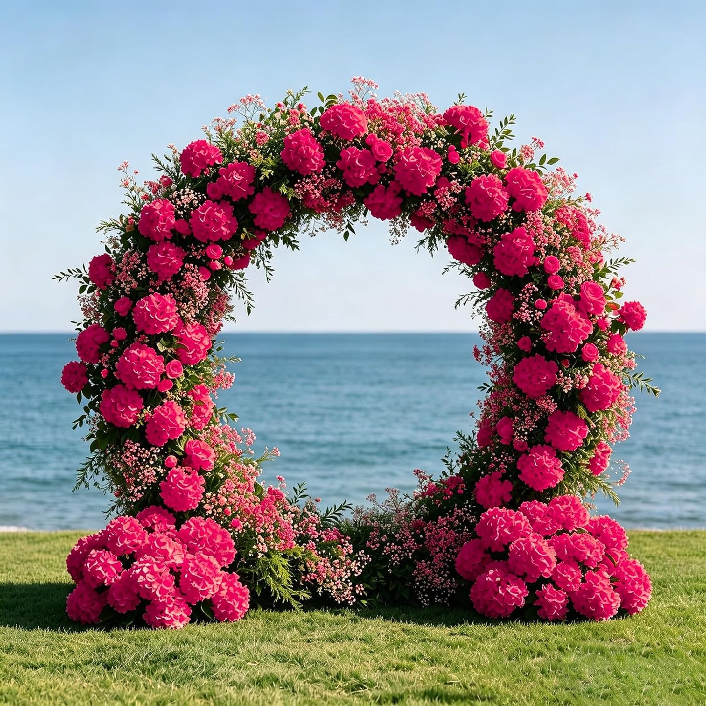 10pcs Hydrangea Artificial Flowers Bulk Heads with Stems Fade-Resistant Reusable for DIY Flower Walls Wreaths Wedding Centerpieces Home Garden Table Party Decoration