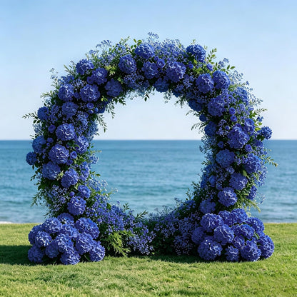 10pcs Hydrangea Artificial Flowers Bulk Heads with Stems Fade-Resistant Reusable for DIY Flower Walls Wreaths Wedding Centerpieces Home Garden Table Party Decoration