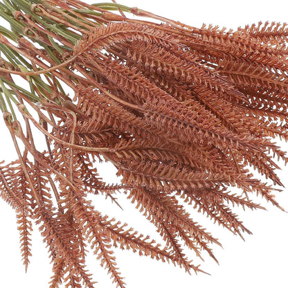 Artificial Bunny Tail Grass Stems Decorative Brown Faux Rabbit Tail Grass Branches Wedding and Home Party Floral Decor for Bedroom and Table