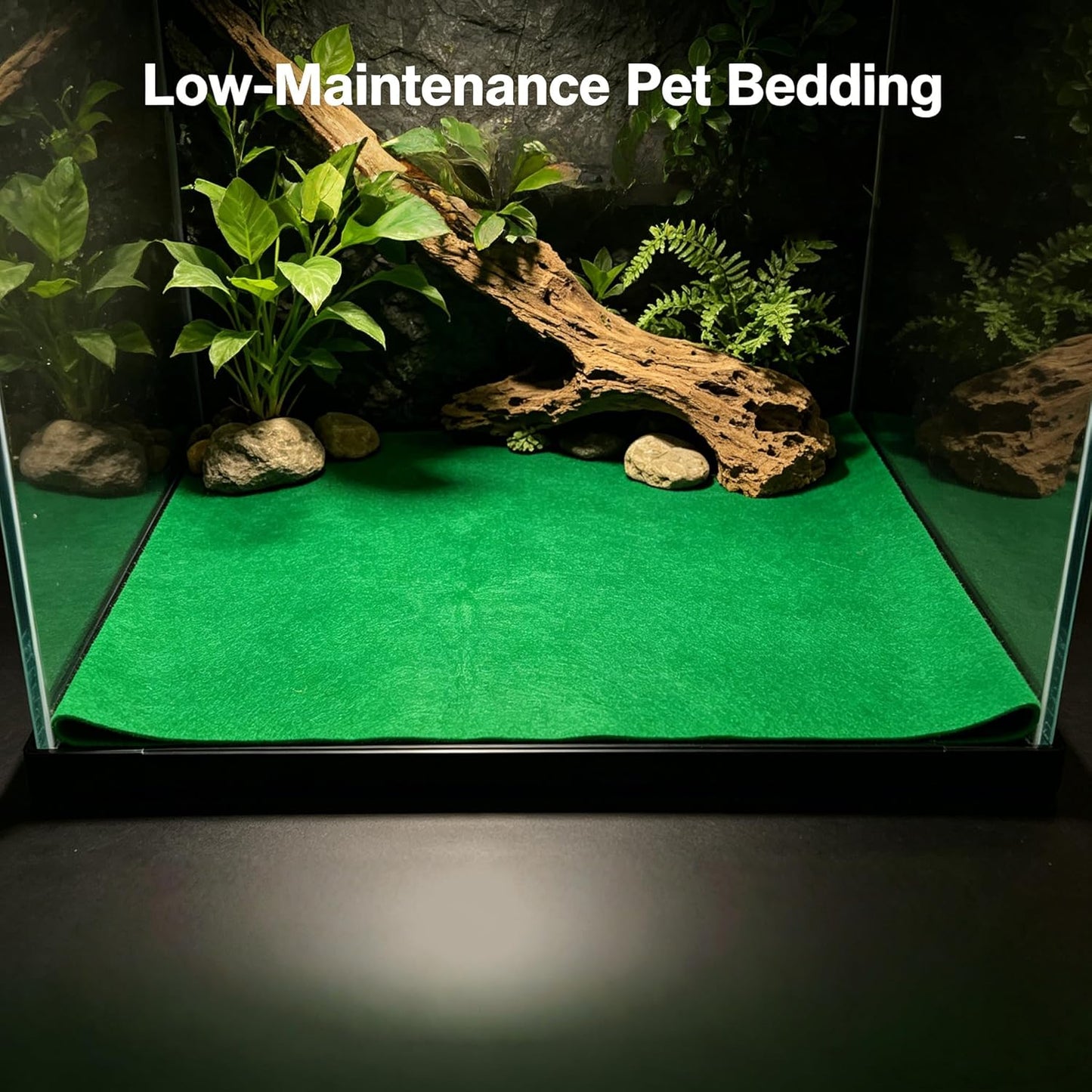 Reptile Carpet Mat for 30BR/40BR/50/65 Gallon Reptile Tank, Forest Floor Turtle Bedding | Reptile Carpet Mat, Forest Floor Terrarium Bedding for 40 Gallon Reptile Tank & Floor Turtle
