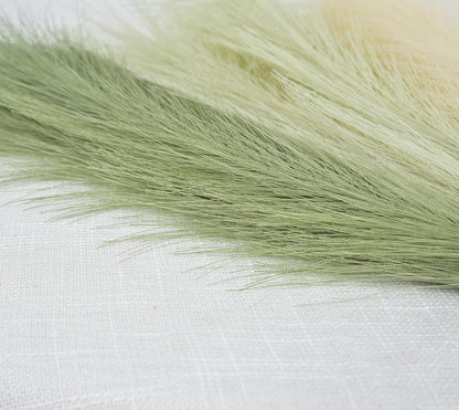 Green Pampas Grass Decor,23Inch Faux Pampas Grass Bouquets Artificial Pampas Fake Pampas Flower for Home Living Room Bedroom Vase Decor