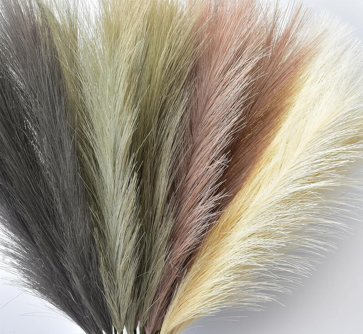 Green Pampas Grass Decor,23Inch Faux Pampas Grass Bouquets Artificial Pampas Fake Pampas Flower for Home Living Room Bedroom Vase Decor