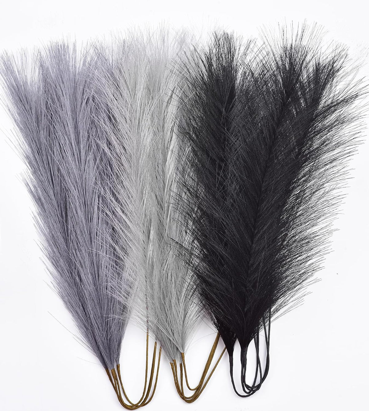 Green Pampas Grass Decor,23Inch Faux Pampas Grass Bouquets Artificial Pampas Fake Pampas Flower for Home Living Room Bedroom Vase Decor