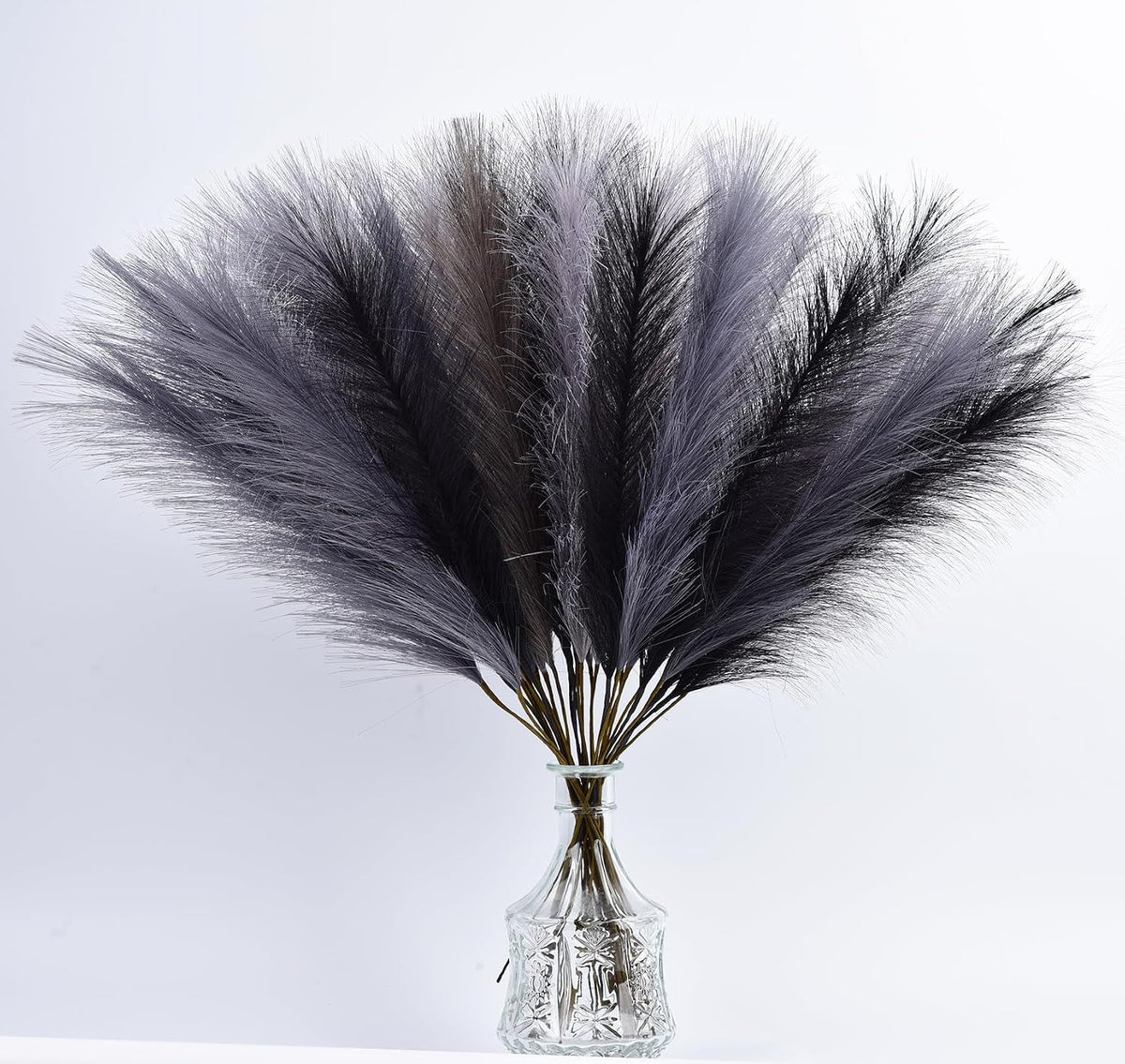 Green Pampas Grass Decor,23Inch Faux Pampas Grass Bouquets Artificial Pampas Fake Pampas Flower for Home Living Room Bedroom Vase Decor