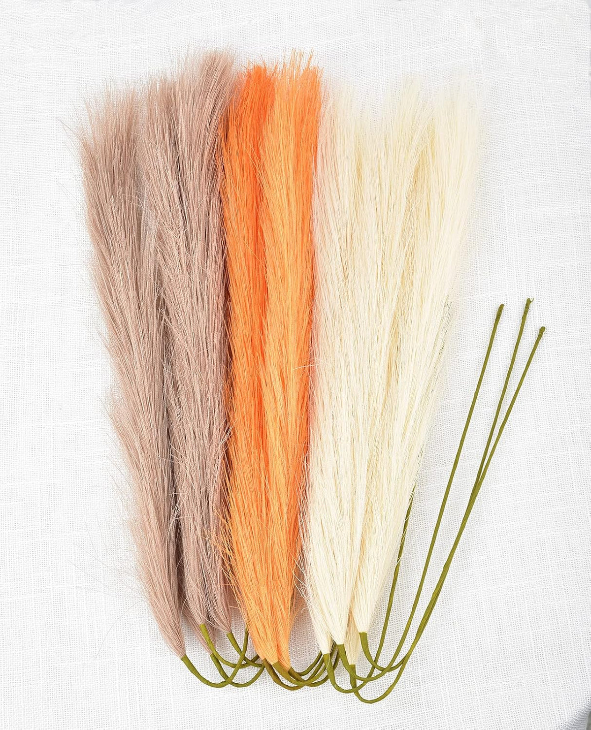 Green Pampas Grass Decor,23Inch Faux Pampas Grass Bouquets Artificial Pampas Fake Pampas Flower for Home Living Room Bedroom Vase Decor