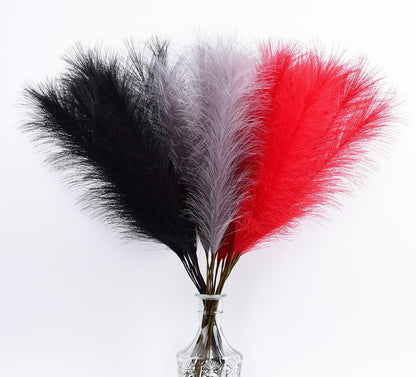Green Pampas Grass Decor,23Inch Faux Pampas Grass Bouquets Artificial Pampas Fake Pampas Flower for Home Living Room Bedroom Vase Decor