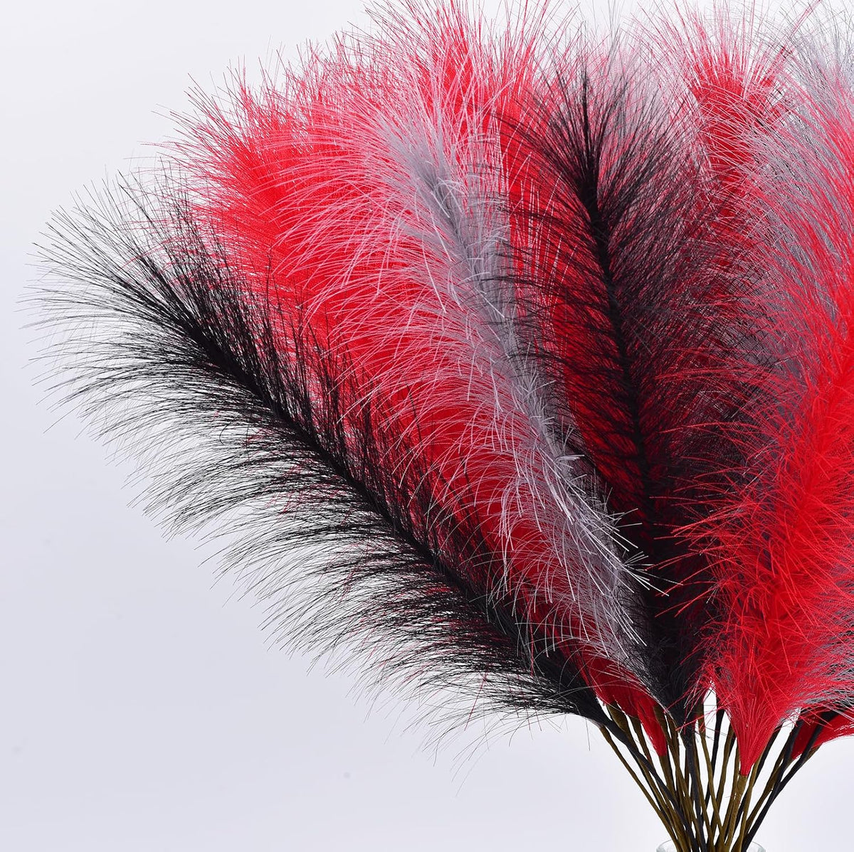 Green Pampas Grass Decor,23Inch Faux Pampas Grass Bouquets Artificial Pampas Fake Pampas Flower for Home Living Room Bedroom Vase Decor