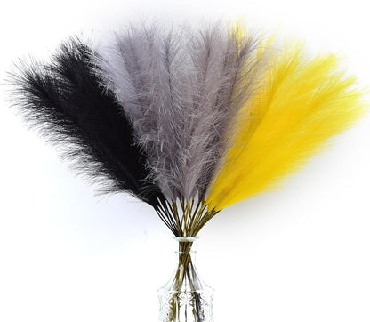 Green Pampas Grass Decor,23Inch Faux Pampas Grass Bouquets Artificial Pampas Fake Pampas Flower for Home Living Room Bedroom Vase Decor