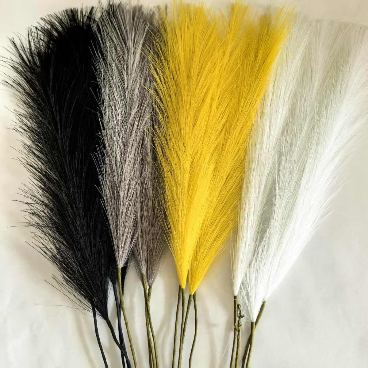 Green Pampas Grass Decor,23Inch Faux Pampas Grass Bouquets Artificial Pampas Fake Pampas Flower for Home Living Room Bedroom Vase Decor