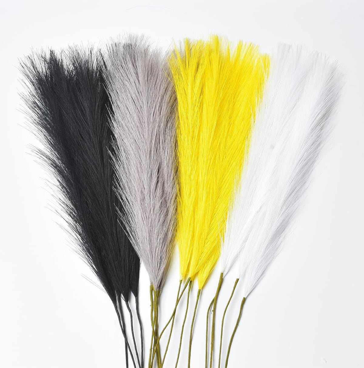 Green Pampas Grass Decor,23Inch Faux Pampas Grass Bouquets Artificial Pampas Fake Pampas Flower for Home Living Room Bedroom Vase Decor
