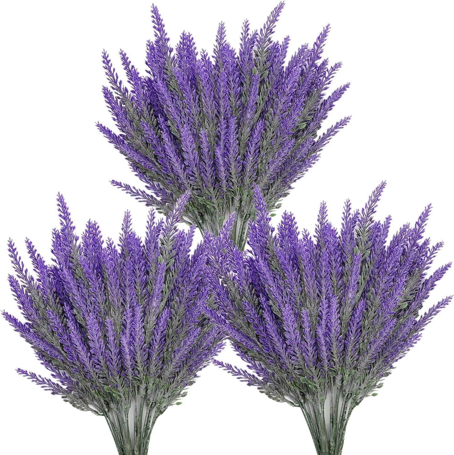 Artificial Plants, Fake Rosemary Shrubs 6 Pack, Faux Fern Stems Plastic Greenery for Indoor Outdoor Decor Home Farmhouse Bushes Garden Grass Porch Patio Wedding Bouquets Vase Filler DIY Decorations