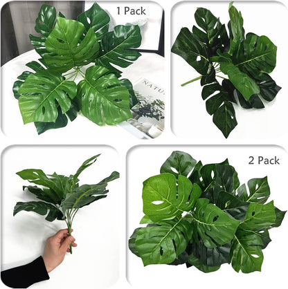 Artificial Weeping Willow Plants, Fake Hanging Vine Decor Plastic Greenery Leaves Faux Ivy for Indoor Outdoor Garden Door Wall DIY Basket Planter Filler Wedding Party Decoration Blackish Green 4 Pack