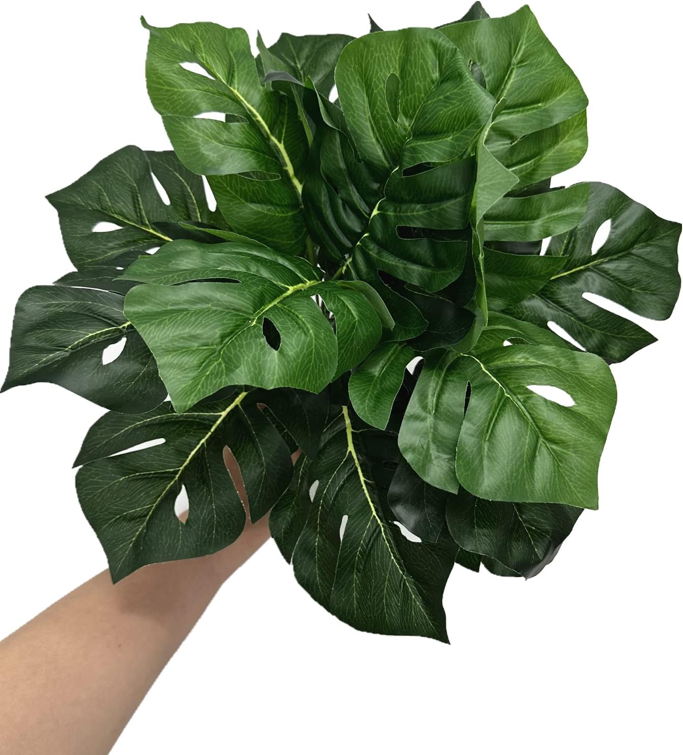 Artificial Weeping Willow Plants, Fake Hanging Vine Decor Plastic Greenery Leaves Faux Ivy for Indoor Outdoor Garden Door Wall DIY Basket Planter Filler Wedding Party Decoration Blackish Green 4 Pack