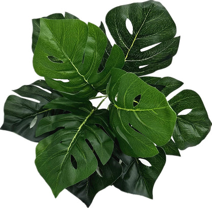 Artificial Weeping Willow Plants, Fake Hanging Vine Decor Plastic Greenery Leaves Faux Ivy for Indoor Outdoor Garden Door Wall DIY Basket Planter Filler Wedding Party Decoration Blackish Green 4 Pack