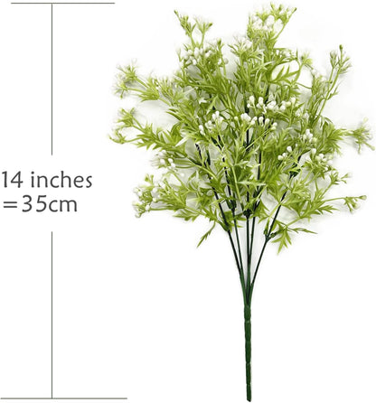 Artificial Weeping Willow Plants, Fake Hanging Vine Decor Plastic Greenery Leaves Faux Ivy for Indoor Outdoor Garden Door Wall DIY Basket Planter Filler Wedding Party Decoration Blackish Green 4 Pack