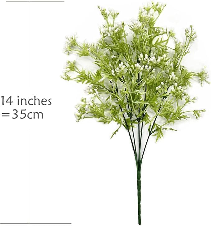 Artificial Weeping Willow Plants, Fake Hanging Vine Decor Plastic Greenery Leaves Faux Ivy for Indoor Outdoor Garden Door Wall DIY Basket Planter Filler Wedding Party Decoration Blackish Green 4 Pack