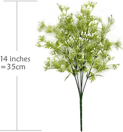 Artificial Weeping Willow Plants, Fake Hanging Vine Decor Plastic Greenery Leaves Faux Ivy for Indoor Outdoor Garden Door Wall DIY Basket Planter Filler Wedding Party Decoration Blackish Green 4 Pack