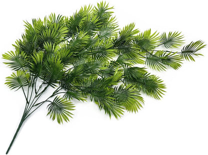Artificial Weeping Willow Plants, Fake Hanging Vine Decor Plastic Greenery Leaves Faux Ivy for Indoor Outdoor Garden Door Wall DIY Basket Planter Filler Wedding Party Decoration Blackish Green 4 Pack