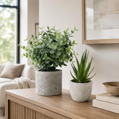 5 Pack Small Fake Plants for Home Decor, Artificial Plants Indoor