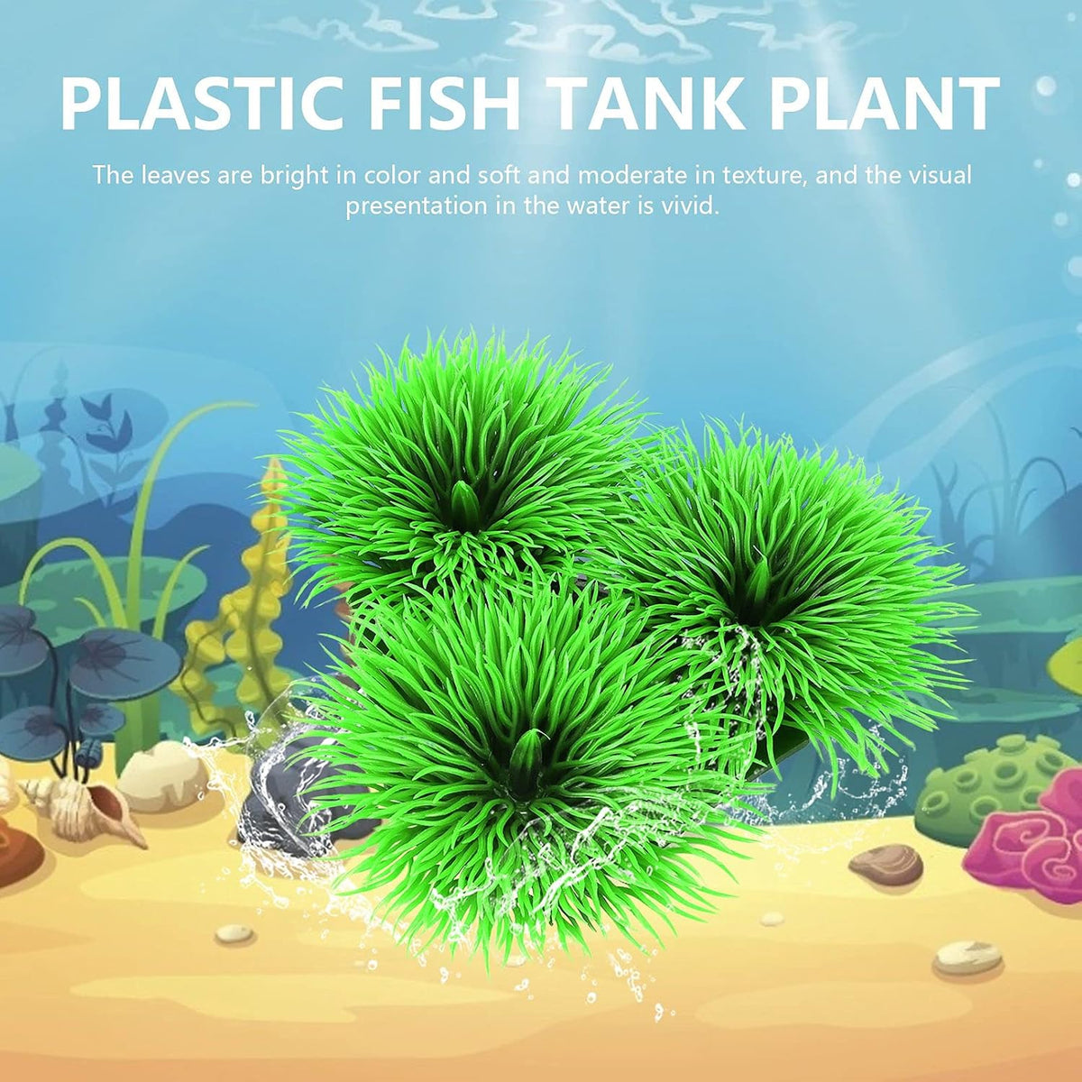 Fish Breeding Grass, Aquarium Fish Tank Plastic Plants Ornamental Fish Betta Resting Spawning Bed Plastic Aquarium Plants Fish Tank Supplies