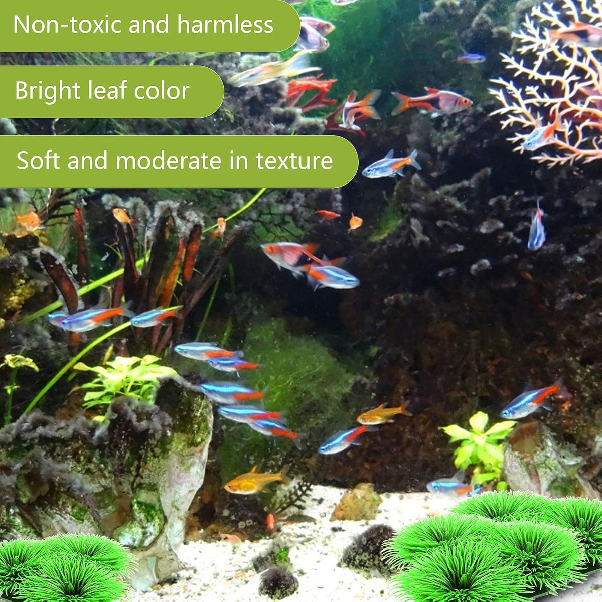 Fish Breeding Grass, Aquarium Fish Tank Plastic Plants Ornamental Fish Betta Resting Spawning Bed Plastic Aquarium Plants Fish Tank Supplies