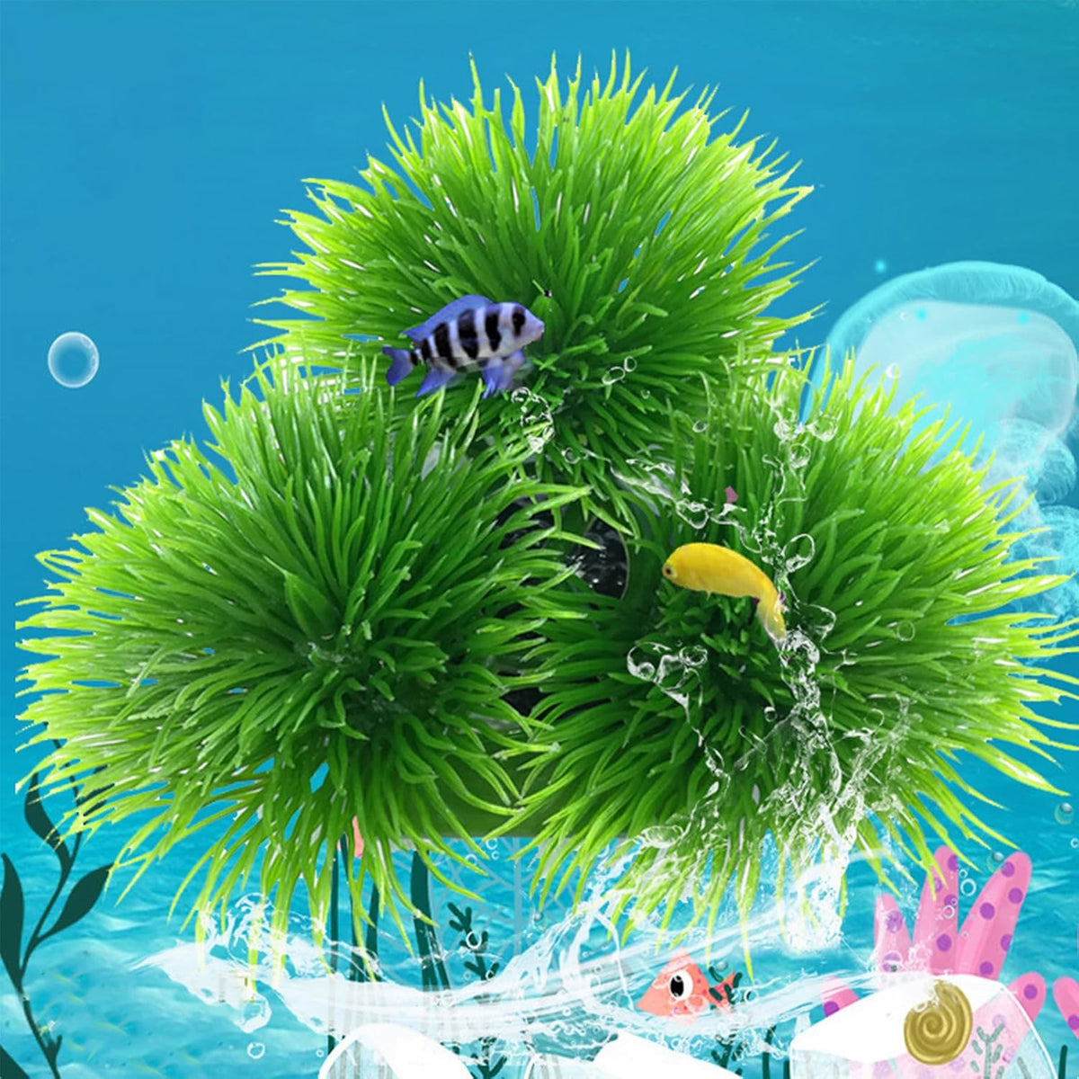 Fish Breeding Grass, Aquarium Fish Tank Plastic Plants Ornamental Fish Betta Resting Spawning Bed Plastic Aquarium Plants Fish Tank Supplies