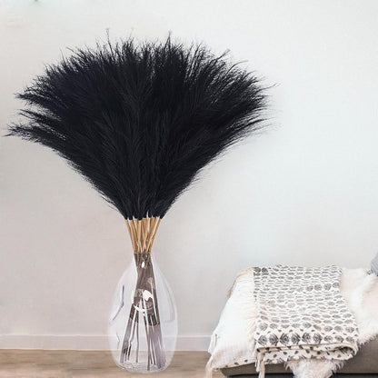38" 10 Stems White Pampas Grass Tall Decor Faux Pampas Grass for Floor Vase
