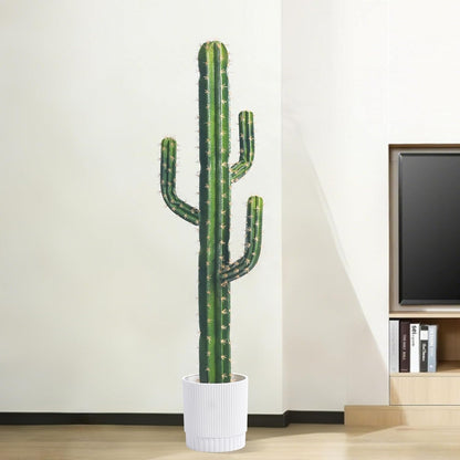 Artificial Cactus Tree 4FT — Realistic Artificial Cactus Plant Indoor & Outdoor, Large Faux Cactus Plant, Durable and Easy to Maintain, Perfect for Home, Garden, Patio, and Office Decor