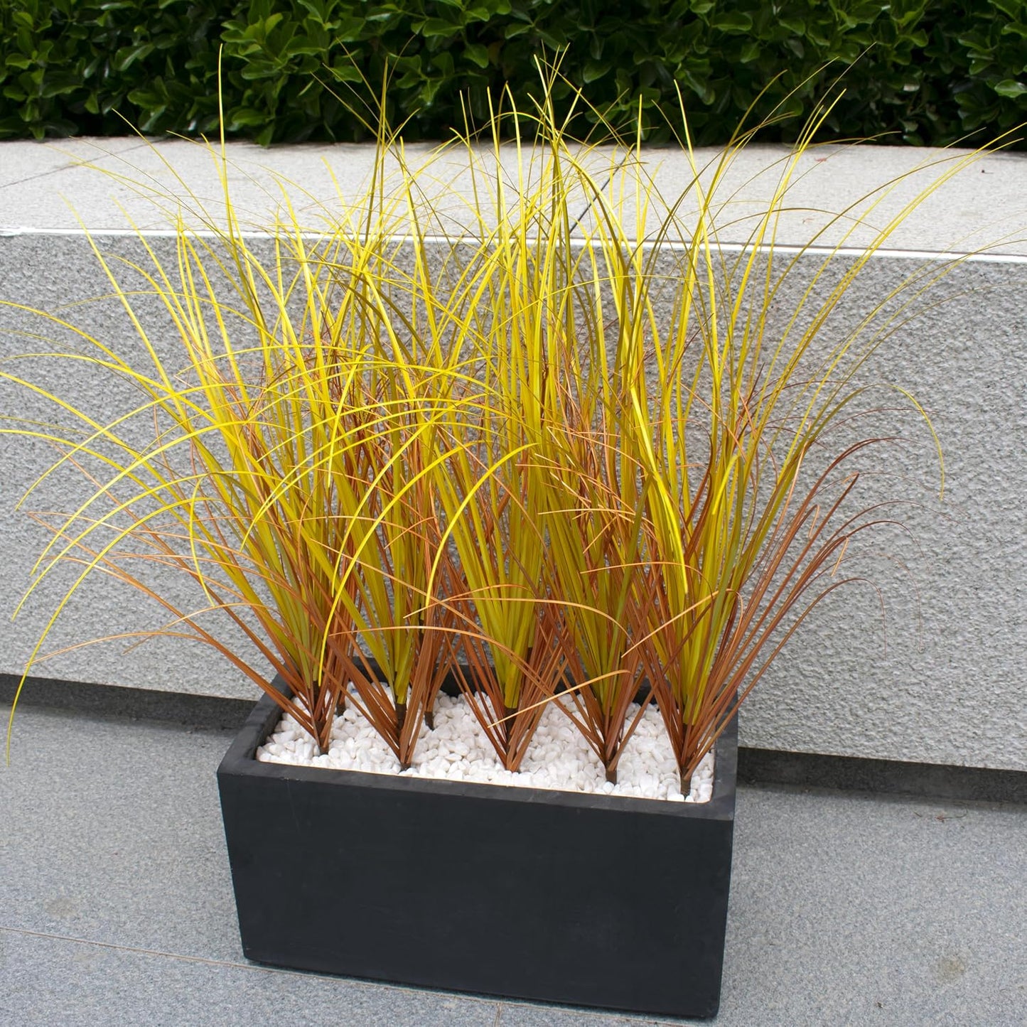 20PCS Artificial Grass Plant，UV Resistant Artificial Greenery Stems | Washable Fake Tall Onion Grass，Faux Greenery Shrubs for Outdoor Planters Patio Pots,Porch,Garden Beds,Window Boxes Vase Decor