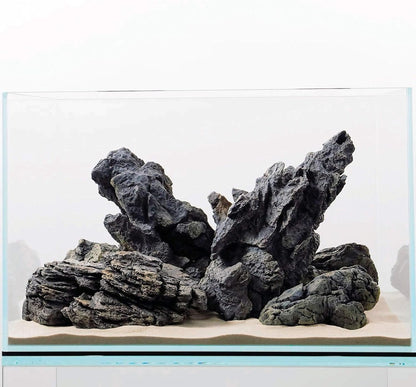Seiryu Stone Collection 7 Piece Set | Molded Aquarium Decor Rock Artificial Resin Fish Tank Decoration up to 36" Long Aquariums 8816