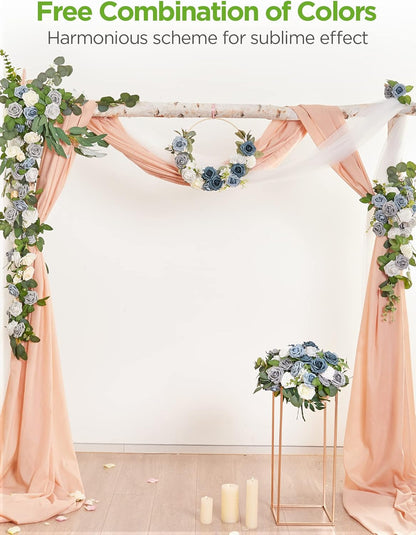 Artificial Flowers, 50 Pcs Pink Foam Fake Roses Bulk with Stems for Decoration DIY Wedding Bouquets Centerpieces Bridal Shower Party Valentines Christmas Tree
