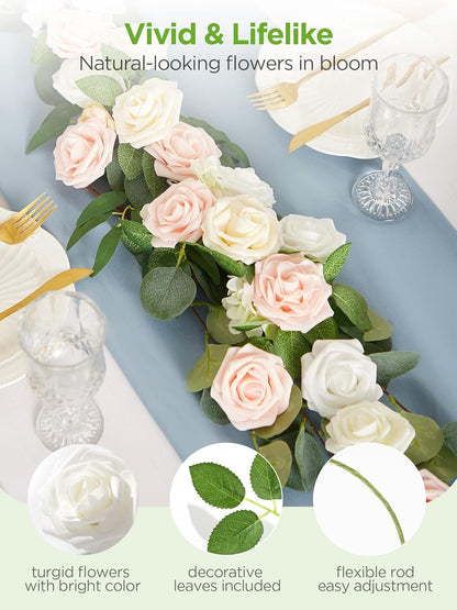 Artificial Flowers, 50 Pcs Pink Foam Fake Roses Bulk with Stems for Decoration DIY Wedding Bouquets Centerpieces Bridal Shower Party Valentines Christmas Tree