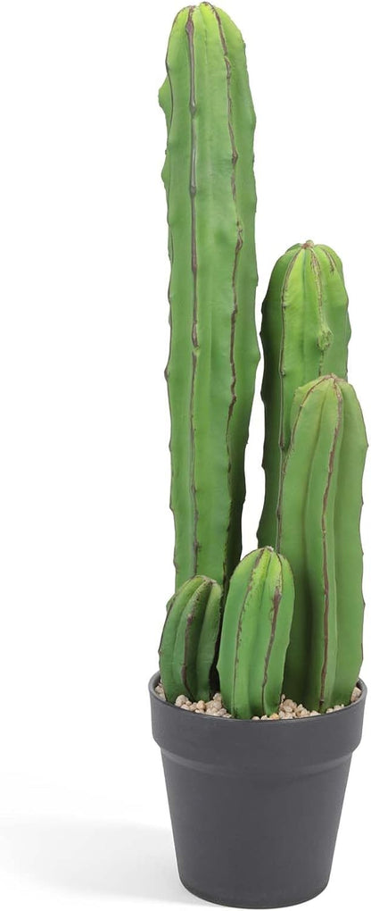 Artificial Cactus 16 INCH Tall Fake Cactus Plants Faux Cacti Saguaro with Planter for Indoor Outdoor Home Office Shop Garden Decoration