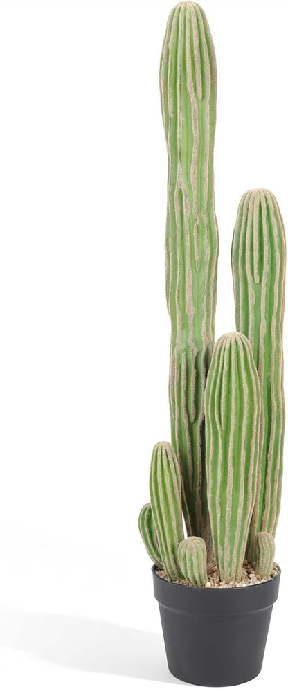 Artificial Cactus 16 INCH Tall Fake Cactus Plants Faux Cacti Saguaro with Planter for Indoor Outdoor Home Office Shop Garden Decoration