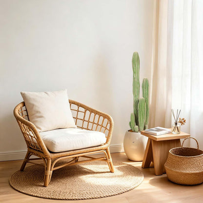 Artificial Cactus 16 INCH Tall Fake Cactus Plants Faux Cacti Saguaro with Planter for Indoor Outdoor Home Office Shop Garden Decoration