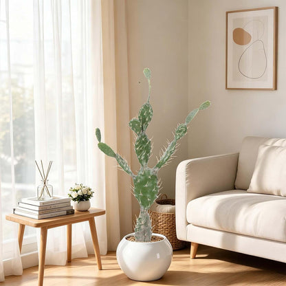 Artificial Cactus 16 INCH Tall Fake Cactus Plants Faux Cacti Saguaro with Planter for Indoor Outdoor Home Office Shop Garden Decoration