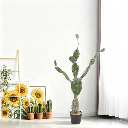 Artificial Cactus 16 INCH Tall Fake Cactus Plants Faux Cacti Saguaro with Planter for Indoor Outdoor Home Office Shop Garden Decoration