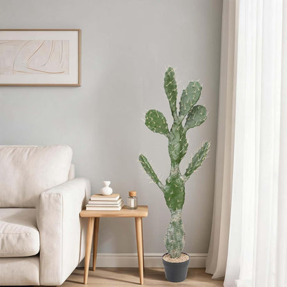 Artificial Cactus 16 INCH Tall Fake Cactus Plants Faux Cacti Saguaro with Planter for Indoor Outdoor Home Office Shop Garden Decoration