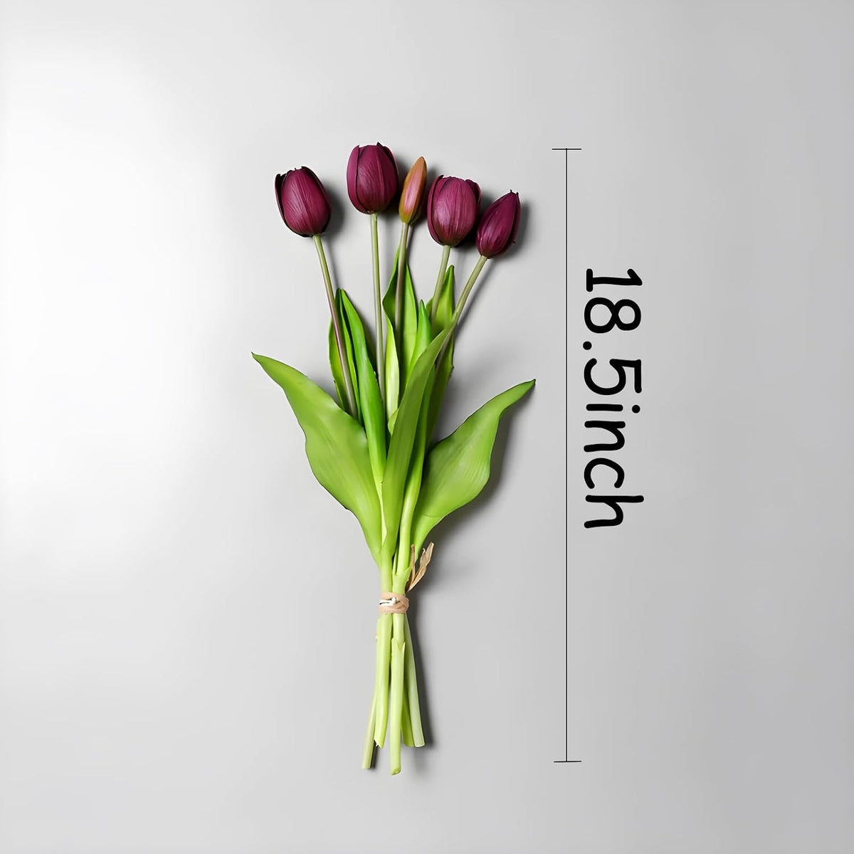 15 Pcs Orange tulips artificial flowers faux tulips real touch Latex