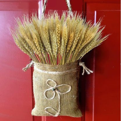 100 Pcs Dried Wheat Stalks Bundle Grass Natural Dried Wheat Sheaves Stems Dried Flowers Arrangement Bouquet for Wedding Party Table Centerpiece Fall Harvest Wreath Boho Decor Farmhouse DIY